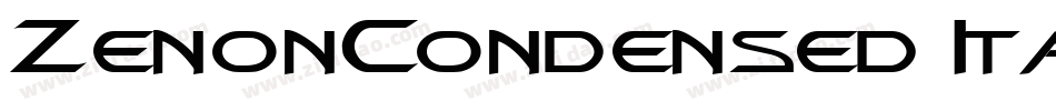 ZenonCondensed Italic字体转换
